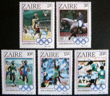 (dcos-360) Zaire    Mi 861-65     Yvert    1169-72      MNH  1984 - Unused Stamps