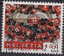 2013 Schweiz   Mi. 2302 FD-used  Gewinn Der Silbermedaille Bei Der Eishockey-Weltmeisterschaft In Stockholm Und Helsink - Used Stamps