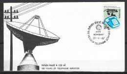 INDE. N°700 Sur Enveloppe 1er Jour (FDC) De 1982. Téléphone. - Telecom