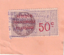 A.E.F Timbre Fiscal 50 C - Used Stamps
