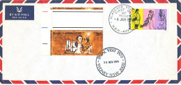 Australia Air Mail Cover FDC Pope Visit Sydney 30-11-1970 And FDC 6-1-1971 Clarence St. Sydney - Cartas & Documentos