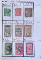 143 Timbres Colonies Françaises (Madagascar - Nelle Calédonie - Côte D'Ivoire - Niger) - Used Stamps