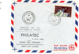 St-Pierre-et-Miquelon. Premier Jour Philatec Paris. 1964 - FDC