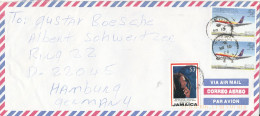 Jamaica Air Mail Cover Sent To Germany 10-3-2000 With Topic Stamps (Aeroplanes) UPU - Giamaica (1962-...)