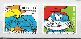 2013 Schweiz   Mi. 2304-5  FD-used  Die Schlümpfe - Used Stamps