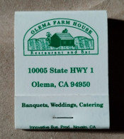 OLEMA FARM HOUSE,MATCHBOOK,BOOKMATCH - Luciferdozen