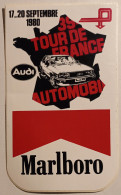 AUTOMOBILE / AUDI - 39e Tour De France Automobile - Septembre 1980 - Marlboro - Autocollant - Stickers