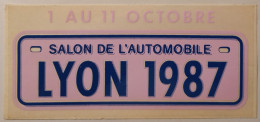 SALON AUTOMOBILE 1987 - LYON - Autocollant - Stickers