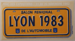 SALON AUTOMOBILE 1983 - LYON Parc Des Expositions - Autocollant - Stickers