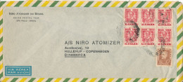 Mexico Air Mail Cover Sent To Denmark With A Lot Of Stamps - Messico