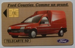 VOITURE / VEHICULE UTILITAIRE - FORD COURRIER - Télécarte Privée 50 Unités Utilisée - Automobili