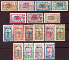 Camerun 1916 Y.T.67/83 */MH VF/ F - Neufs