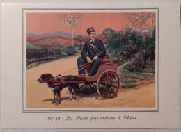 POSTE - Voiture à Chien / Facteur - Carte Postale Moderne Musée Postal - Poste & Facteurs