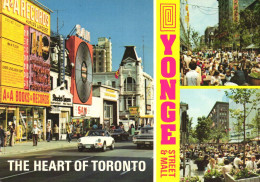 TORONTO, ONTARIO, MULTIPLE VIEWS, ARCHITECTURE, CARS, TERRACE, CANADA, POSTCARD - Toronto