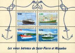 St. Pierre & Miquelon - 1994 - Old Boats Of Saint Pierre And Miquelon - Mint Stamp Sheetlet - Unused Stamps