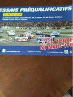 Affiche  ** 24 Heures Du Mans   , Essais Préqualificatif  Avril1996  ** - Affiches
