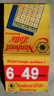 Nordwest Lotto,MATCHBOOK,BOOKMATCH - Matchboxes
