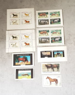 SCOTLAND HORSES 9 MINIATURE SHEETS &MINE BLOCKS PERF&IMPERF MNH - Farm