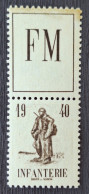 France 1940 FM10A **TB Cote 16€ - Francobolli  Di Franchigia Militare