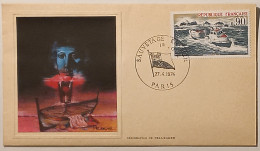 SAUVETAGE EN MER / BATEAU - Illustrateur Pellequer - Document Philatélique Format Enveloppe Timbre Et Cachet - Schiffe