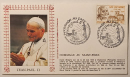 PAPE JEAN PAUL II - Hommage à Ars En 1986 - Enveloppe Commémorative Timbre CURE ARS JMB VIANNEY - Papes