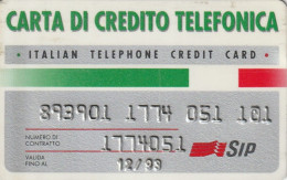 CARTA DI CREDITO TELEFONICA SIP 12/93  (CZ77 - Usages Spéciaux