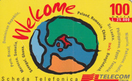 PREPAID PHONE CARD ITALIA WELCOME (CZ21 - [2] Tarjetas Móviles, Prepagadas & Recargos