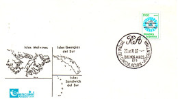 Argentina, FDC, 1982, The Maldives Are Argentine - Lettres & Documents