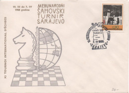 Yugoslavia, Chess, 11th International Chess Tournament Sarajevo 1968, Manual, Last Day, Cover 3 - Scacchi