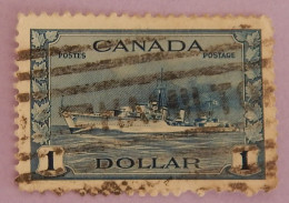 CANADA YT 218 OBLITÉRÉ "DESTROYER IROQUOIS" ANNÉES 1943/1948 - Used Stamps