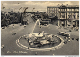 1957 CARTOLINA -  ROMA PIAZZA DELL'ESEDRA - Lugares Y Plazas