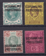 Bechuanaland, 1889-1902  Y&T. 16, 19, 20, 21, MH. - 1885-1964 Bechuanaland Protectorate