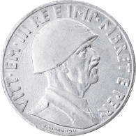 Monnaie, Albania, Vittorio Emanuele III, Lek, 1939, Rome, TTB+, Stainless Steel - Albanien