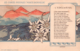 Fantaisie - Illustration Non Signée - Les Cartes Postales Porte-Bonheur:  L'Edelweiss - Carte Robert & Cie Non Circulée - Colecciones Y Lotes