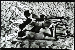►  Cpsm  - Baignade Bord De L'océan - Baigneurs  1950s - Swimming