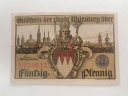 Notgeld, 50 Pfennig Stadt Murzburg Uber - Non Classificati