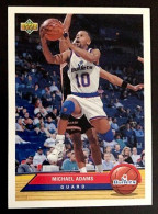 P42 Michael Adams - Washington Bullets - Carte Upper Deck 1992-93 McDonald's NBA Basketball - Other & Unclassified