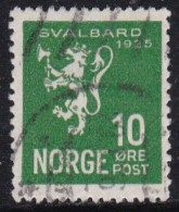 NO012A – NORVEGE - NORWAY – 1925 – ANNEXATION OF SPITZBERGEN – SG # 183 USED 15 € - Used Stamps