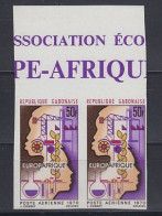 Gabon 1970 Europafrique 1v (pair) IMPERFORATED (59222) - Idées Européennes