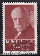 NO024B – NORVEGE - NORWAY – 1935 – NANSEN REFUGEE FUND – SG # 236 USED 19 € - Usati