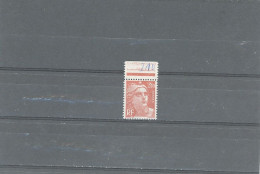 VARIÉTÉS -N°714 N**-GANDON 2,40F VERMILLON -" O" DE 2,40F OUVERT ( Cérès 714g) - Unused Stamps