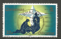 GIBRALTAR. 1987. 22p CHRISTMAS USED. - Gibraltar