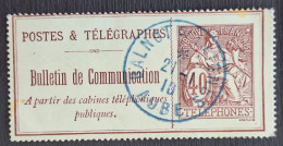 France 1910  N°26  Ob CaD En Bleu  TTB - Telegraphie Und Telefon