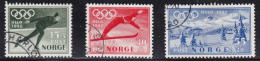 NO064A – NORVEGE - NORWAY – 1951 – WINTER OLYMPIC GAMES – Y&T # 337/9 USED 25 € - Gebraucht