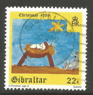 GIBRALTAR. 1988. 22p CHRISTMAS USED. - Gibraltar