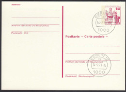 Berlin Postkarte 60 Pfg. Magenta  P110 Ersttag 14.2.79  (26620 - Sonstige & Ohne Zuordnung