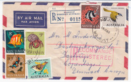 Australia. 1966. Recomended Cover Send To Denmark 18JE66. G.P.O. PERTH - Cartas & Documentos