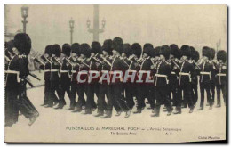 CPA Fantaisie Militaria Funerailles Du Marechal Foch L&#39armee Britannique  - Uniformi