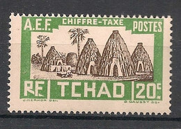 TCHAD - 1930 - Taxe TT N°YT. 14 - Village 20c - Neuf Luxe ** / MNH / Postfrisch - Ungebraucht