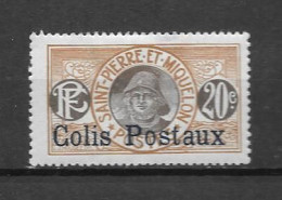 COLIS POSTAUX - 1917 - N° 4*MH - Ungebraucht